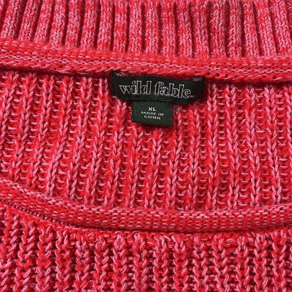 Cropped wild fable knit sweater target sweater ribbed hem sleeves juniors XL - Picture 8 of 11